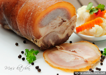  Bắp bò hoặc bê luộc gừng, sả