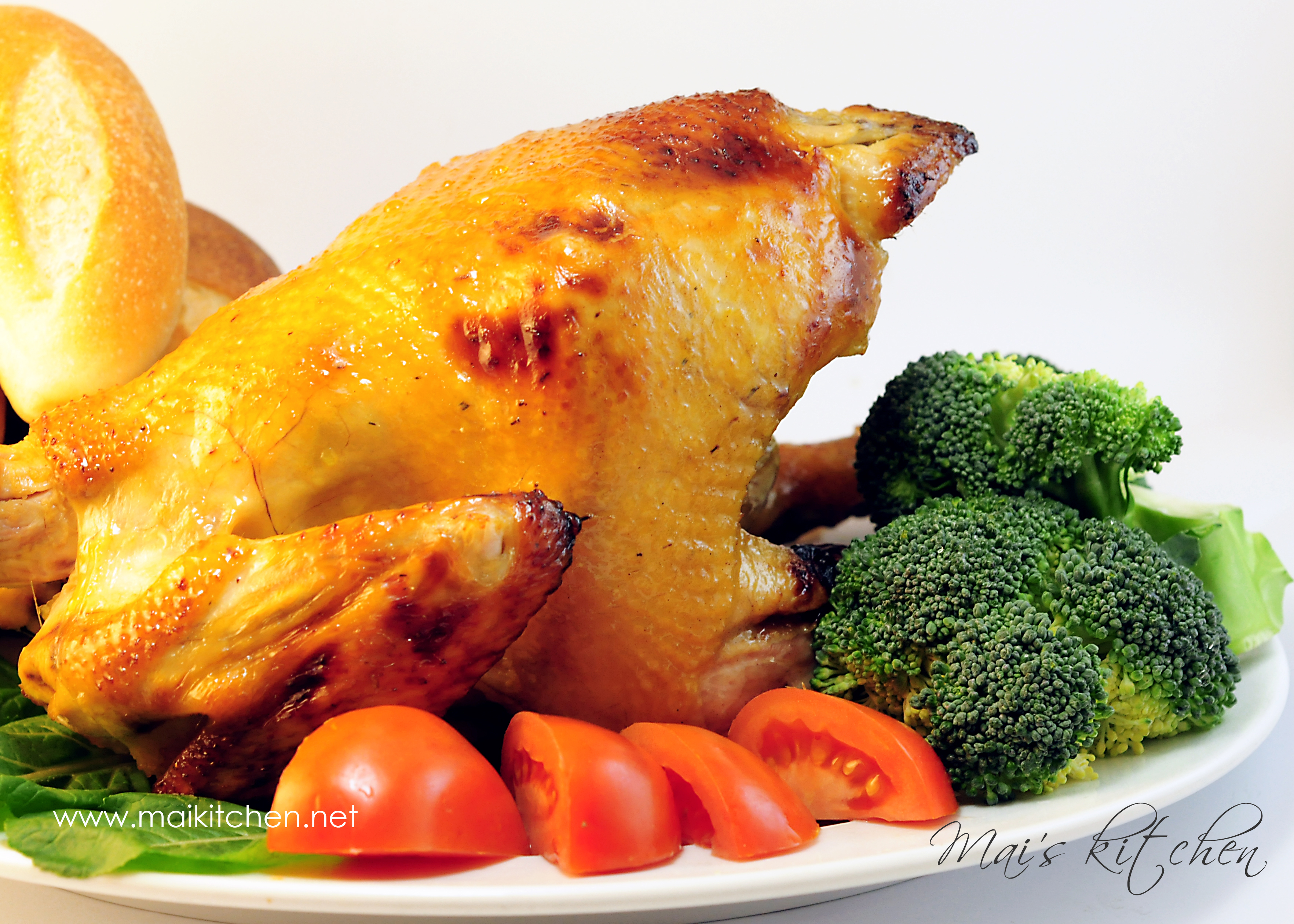 Gà nướng mật ong bằng lò nướng