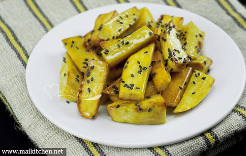 Khoai lang rán tẩm mật ong