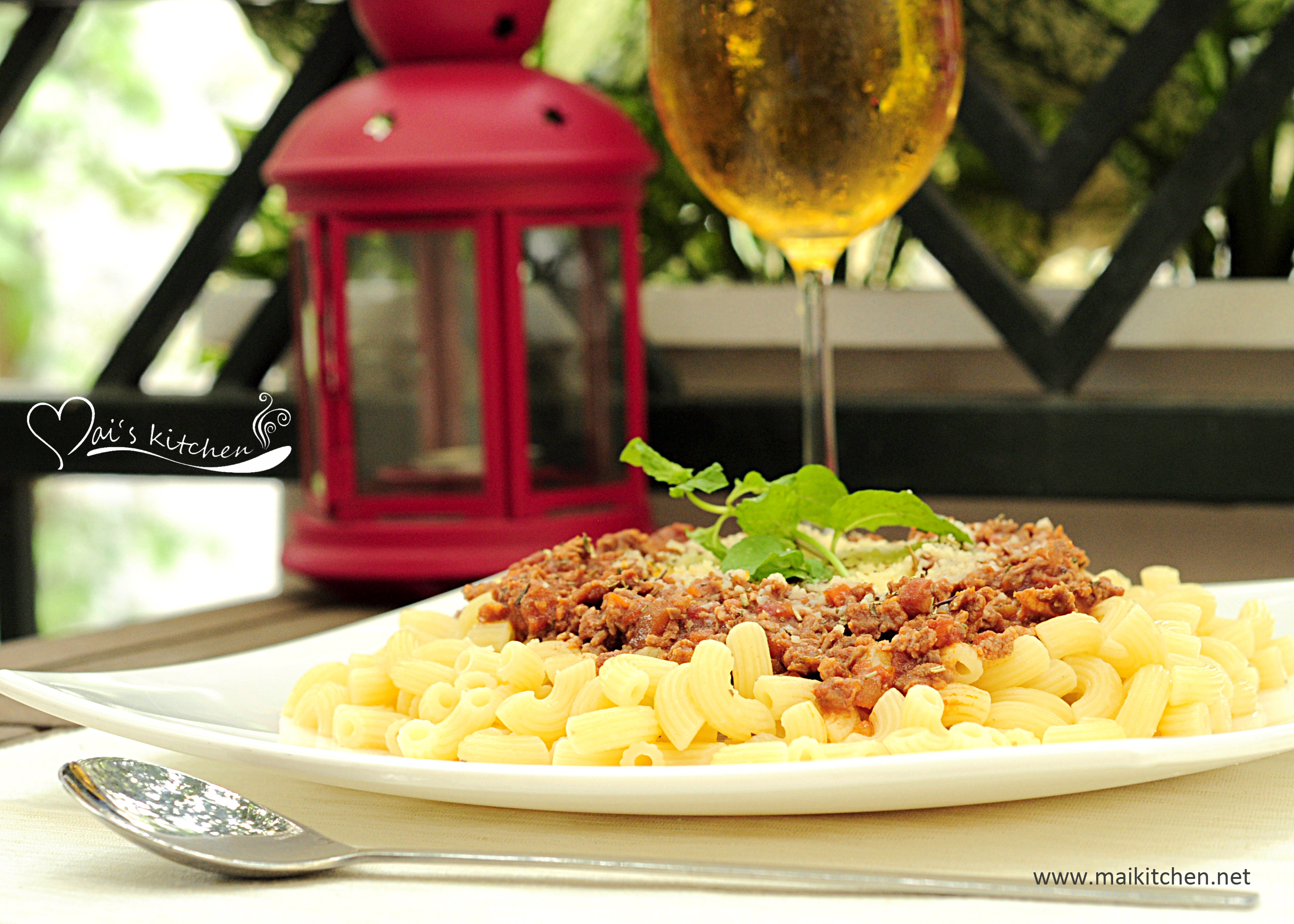  Mì Ý sốt thịt bò băm(Spaghetti Bolognese) 